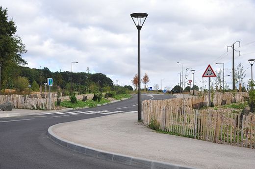 Nouveau giratoire route de Laval